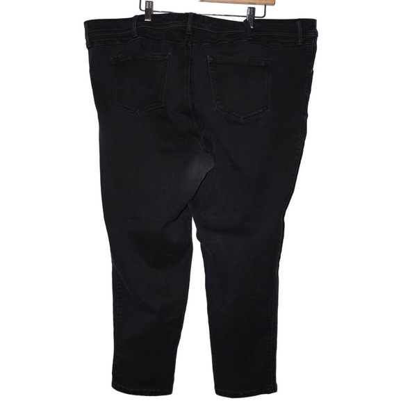 Women's Torrid Luxe Sateen Stretch 10258345 Black Denim Skinny Jeans Size 24 R - Picture 2 of 2